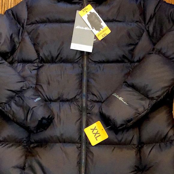 EDDIE BAUER Luna Peak Black Quilted Down Women’s Winter Coat Sz XXL - Picture 10 of 12